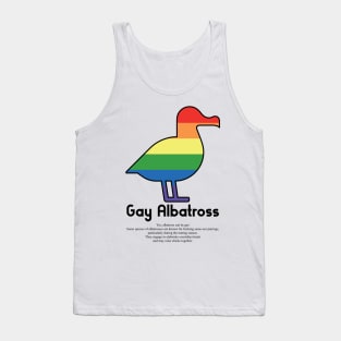 Gay Albatross G1b - Can animals be gay series - meme gift Tank Top